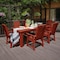 Highwood Usa Weatherly 7pc Rectangular Outdoor Patio Furniture Dining Set 84 x 42 AD-ST7WL1CO5AA-RED - alternate 3